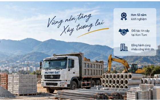 Công ty TNHH MTV Huỳnh Đạt - Vật liệu xây dựng và Vận tải Kon Tum